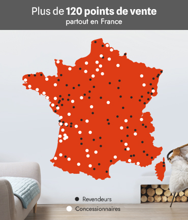 Carte de France TURBO FONTE - Concessionnaires et revendeurs - 2026