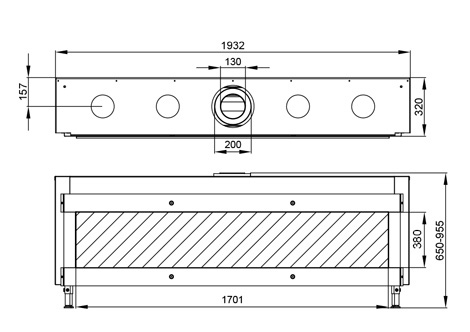 Foyer gaz 170 F