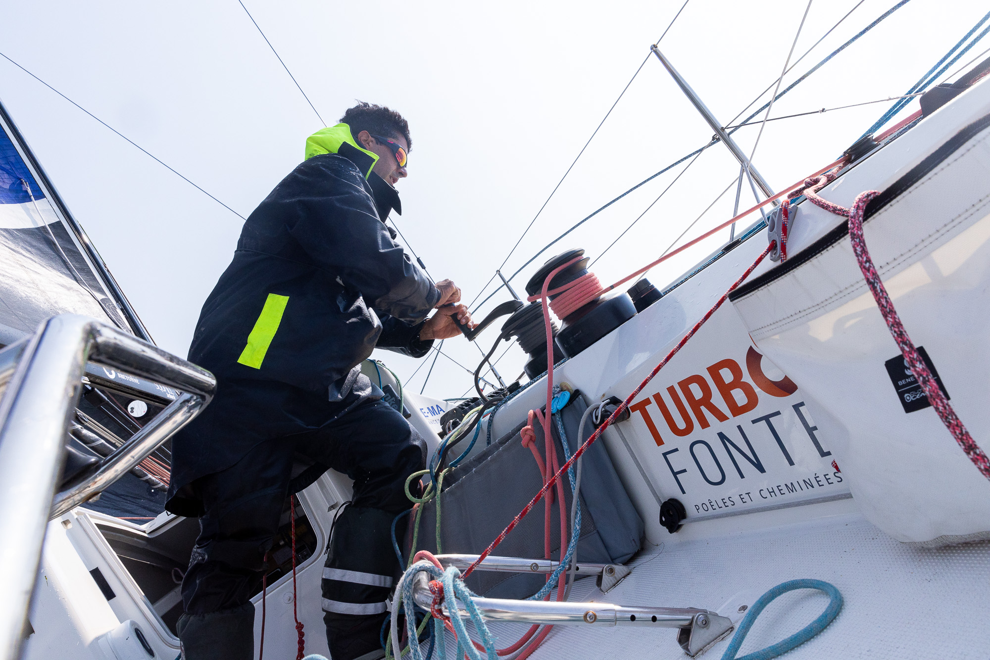 TURBO FONTE sponsor de Jules Delpech, skypper Solitaire du Figaro