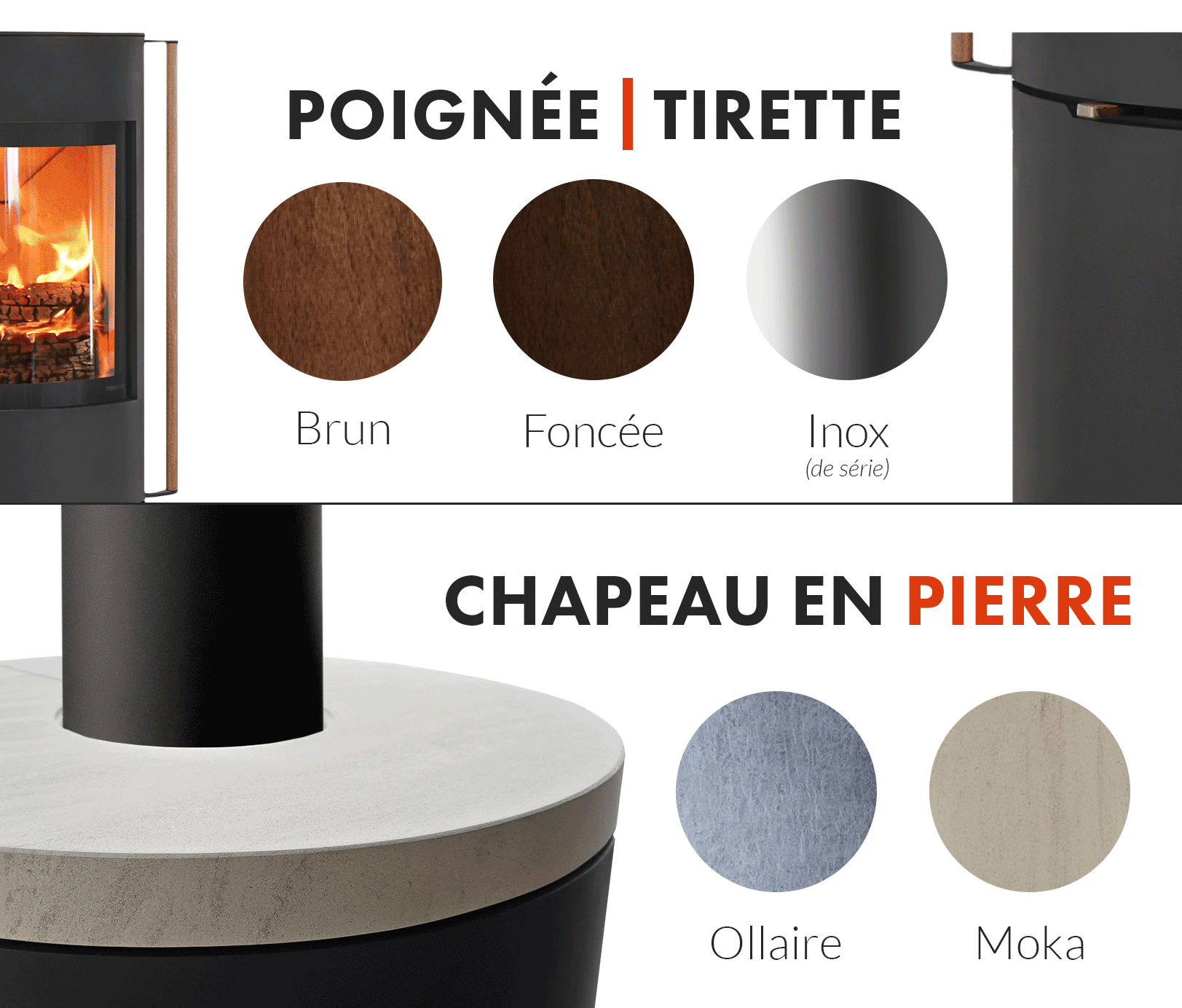 Poignée bois - ROMY - Turbo Fonte