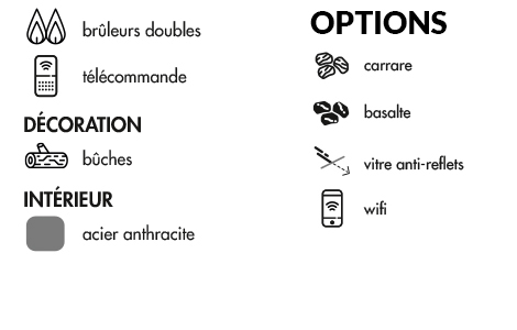 Décoration TL 120 DF Gaz