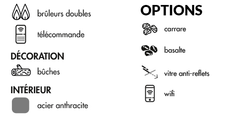 Décorations TL 140 DF Gaz