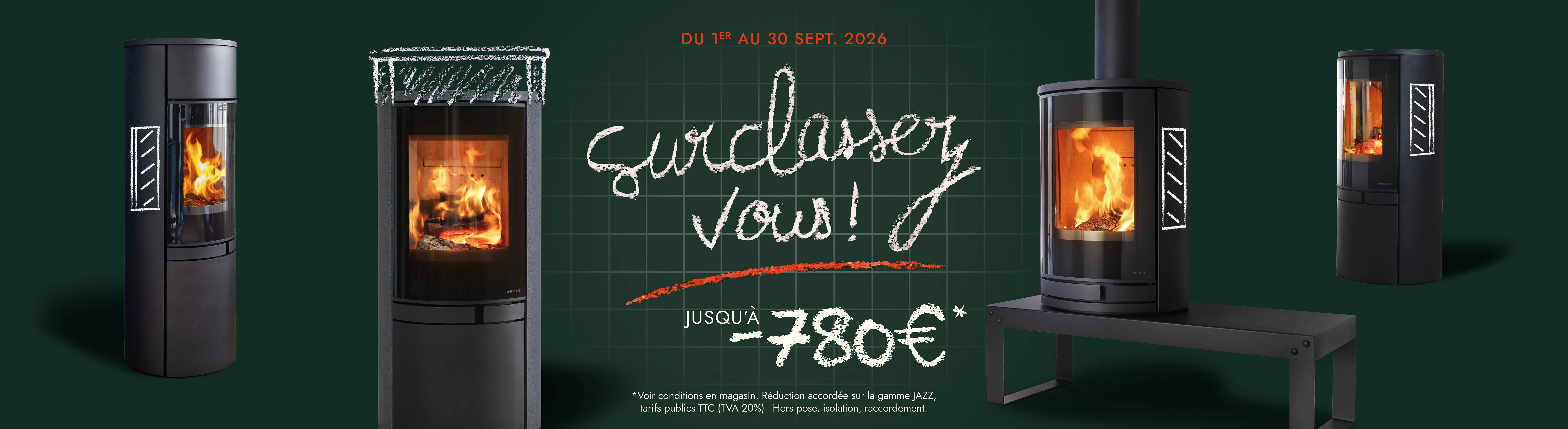 Turbo Fonte - Offre de rentrée jusqu'à -780€ - poêles à bois