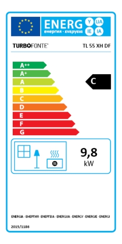 Foyer à gaz Turbo Fonte - TL 55 XH DF