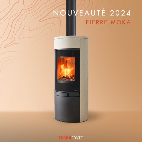 TURBO FONTE -poêles et cheminées -Pierre Moka