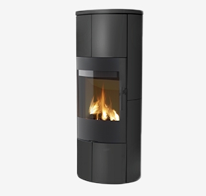 Poêle à bois Turbo Fonte PYLA céramique noire