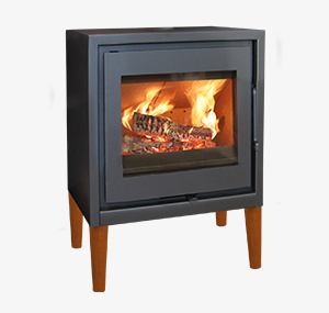 poele a bois karl 56 pieds bois 25 cm