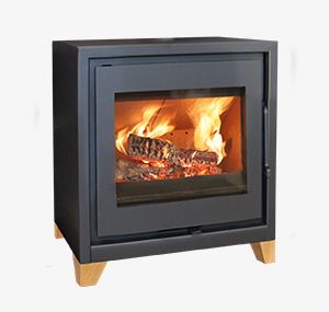 poele a bois karl 56 pieds bois 7 cm