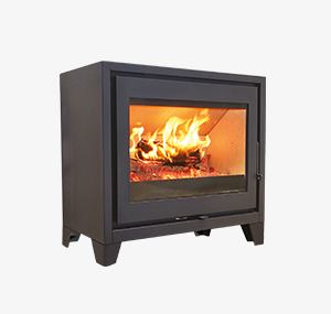 poele a bois karl 76 pieds acier 7 cm