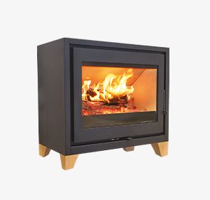 poele a bois karl 76 pieds bois 7 cm