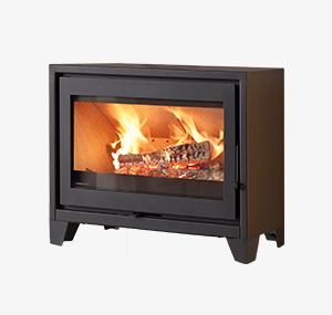 poele a bois karl 86 pieds acier 7 cm