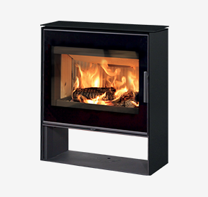 Poêle à bois Rio, acier noir, 9 kW