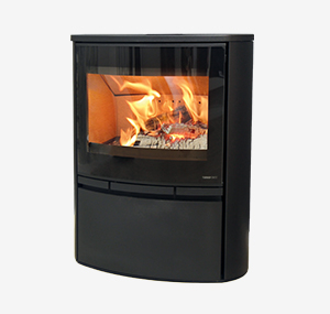 Poêle à bois double combustion bûcher et grille de cuisson 15 kW – M-102 -  FM Calefaccion